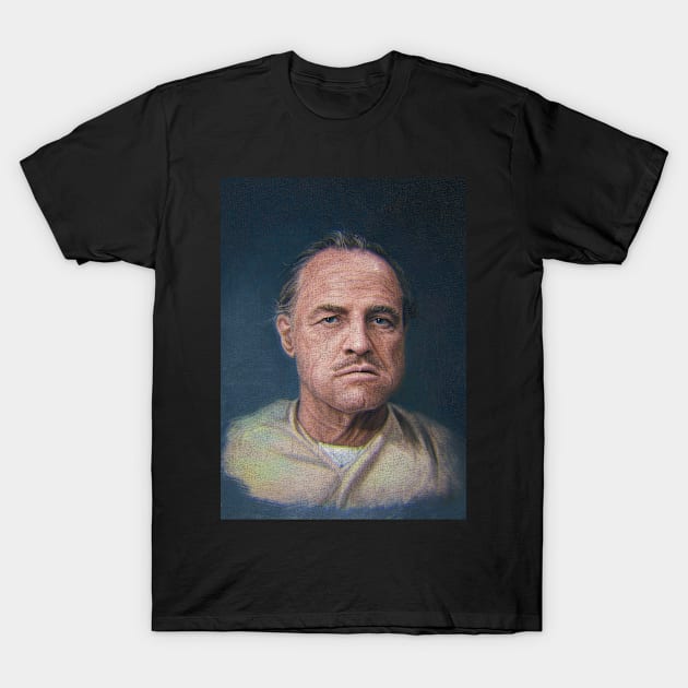 portrait marlon brando T-Shirt by hamaka